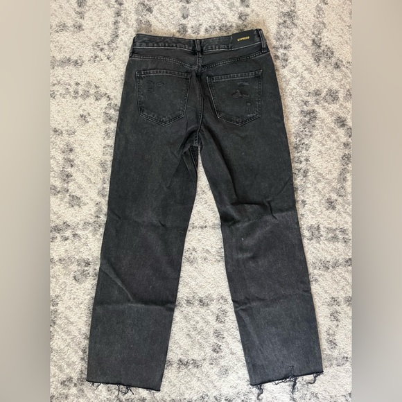 Express Modern Straight Low Rise Black Jeans size 6R - Picture 5 of 7